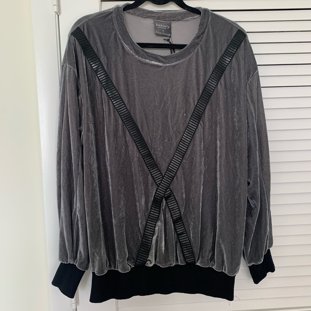Velour sweater